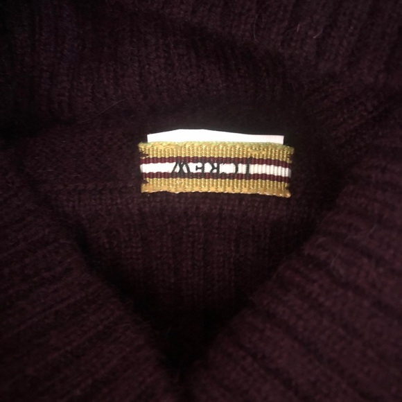 J. Crew Cashmere Burgundy Turtleneck Sweater - SzS - Picture 6 of 8